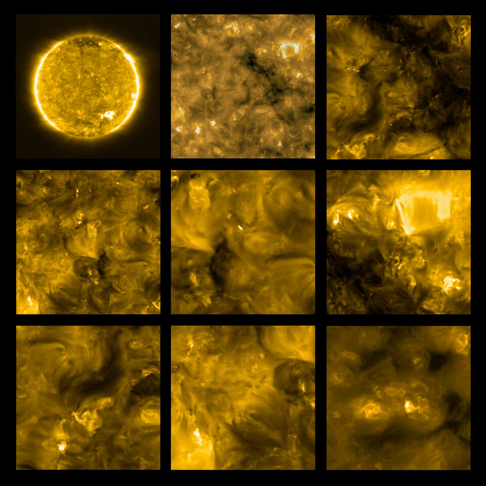 Las fotografías más cercanas del Sol 3 Fogatas solares de NASA/ESA