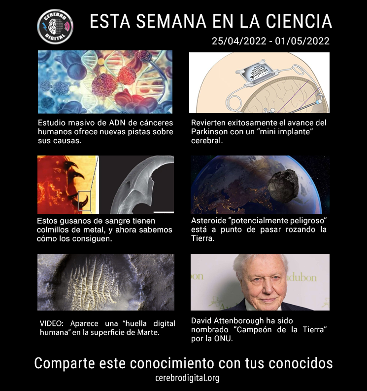 Esta semana en la ciencia del 25 de abril al 1 de mayo 2022 1 semana en la ciencia 18 - semana en la ciencia 18