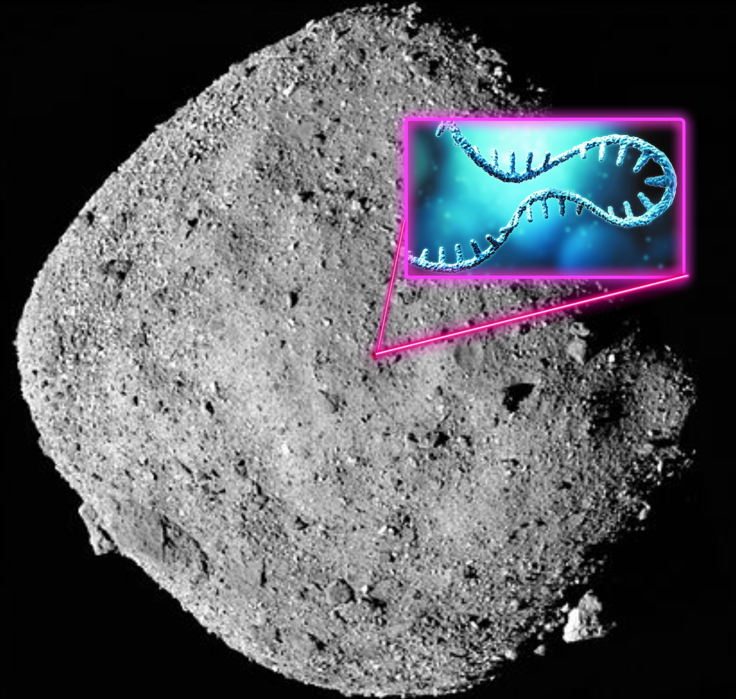 ARN en polvo de asteroide