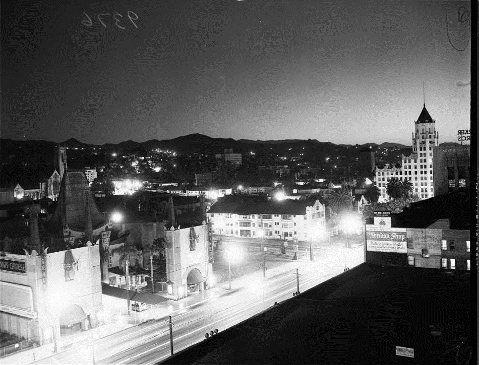 View of the atomic bomb explosion seen in Los Angeles, 1951. Photo credit: McCarty/USC Digital Library