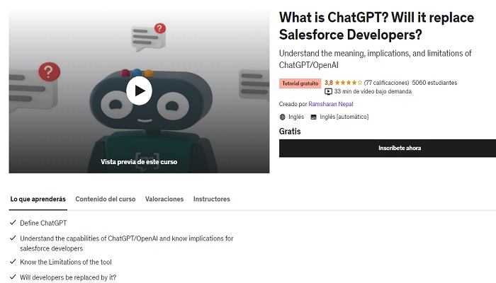 Courses to make the most of ChatGPT 4 Cursos para aprovechar al máximo ChatGPT