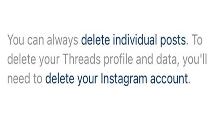 ¡Es una trampa! Los usuarios no pueden eliminar su cuenta de Threads sin eliminar su cuenta de Instagram.
