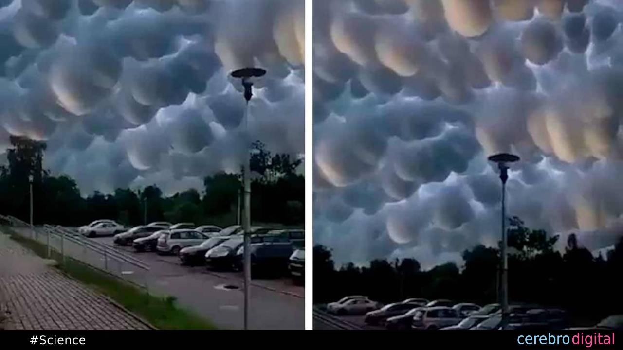VIDEO: Unusual Mammatus Clouds Appear in China