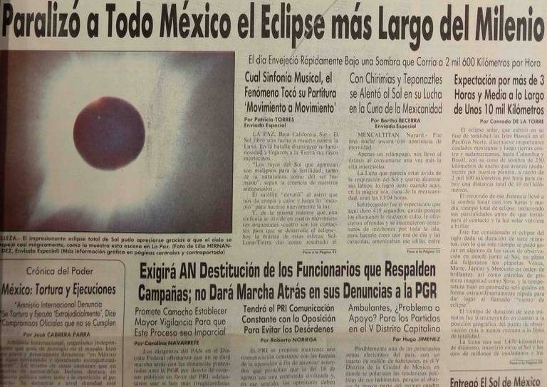 Cuando el día se hizo de noche en México: el eclipse de sol total de 1991 3 Cuando el día se hizo de noche en México: el eclipse de sol total de 1991