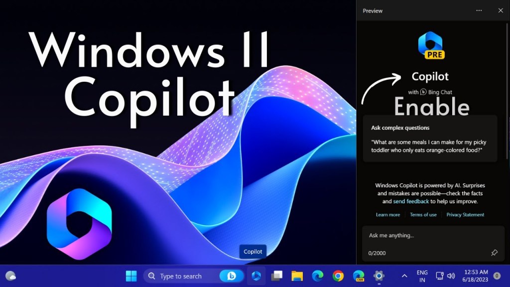 Copilot de Windows 11: Cómo activarlo y qué puede hacer el asistente con IA 4 Copilot de Windows 11 ya está activo: Cómo activarlo y qué puede hacer el asistente con IA