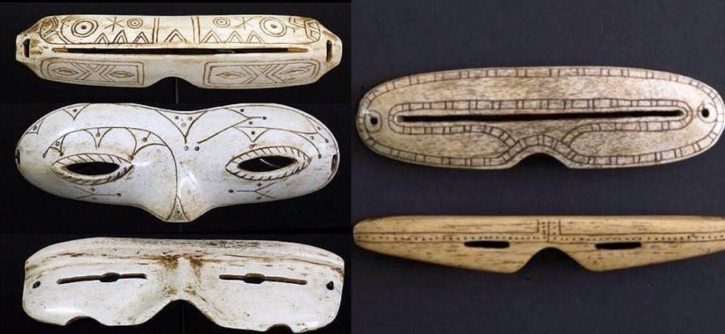 Snow goggles were created by the Eskimos centuries ago