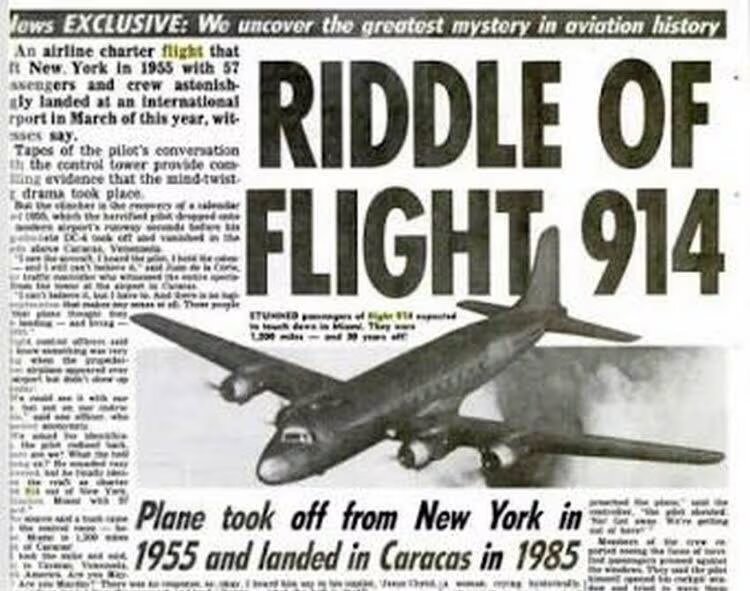 El misterioso avión que salió de Nueva York en y aterrizó en Venezuela 37 años después