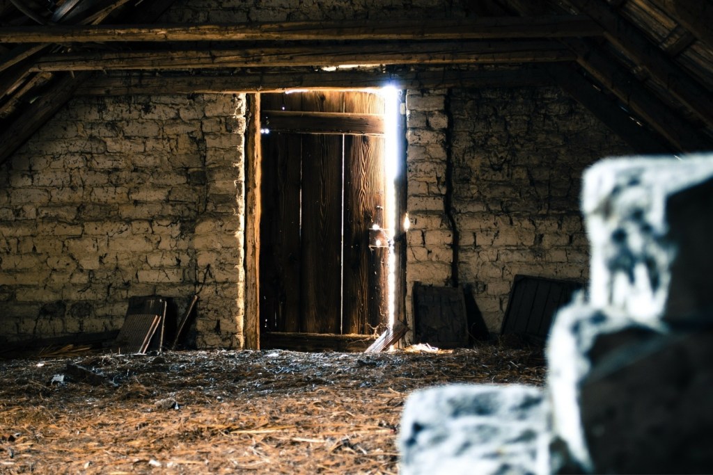 Encontró una casa antigua y abandonada oculta en el ático de la vivienda que acababa de comprar