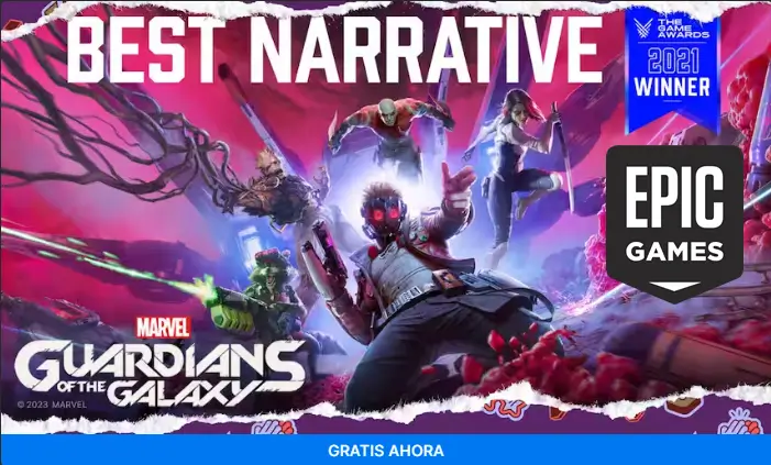 Consigue gratis Marvel’s Guardians of the Galaxy en Epic Store