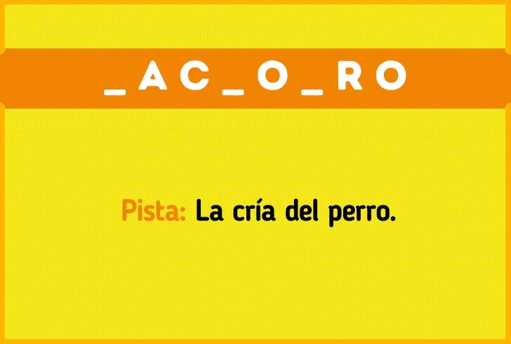 RETO AVANZADO: Descubre las 5 palabras lo más rápido que puedas 5 RETO AVANZADO: Descubre las 5 palabras lo más rápido que puedas