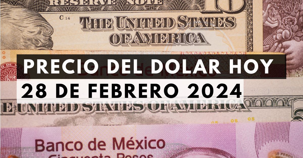 Precio del dólar: Tipo de cambio hoy 28 de febrero de 2024 1 Precio del dólar: Tipo de cambio hoy 28 de febrero de 2024