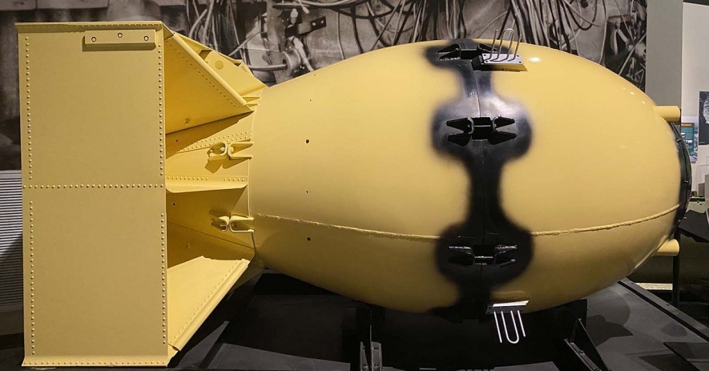 bomba fat man del segundo disparo y pensada para el tercer disparo