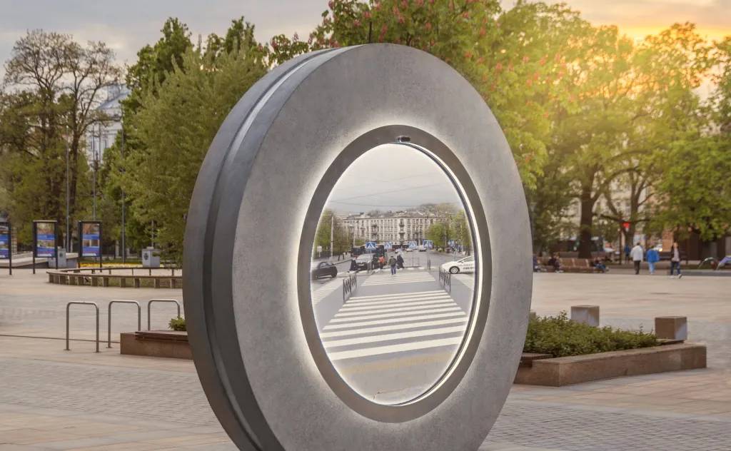 Instalan un Portal que conecta Nueva York con Dublín y saca a relucir lo peor de las personas…