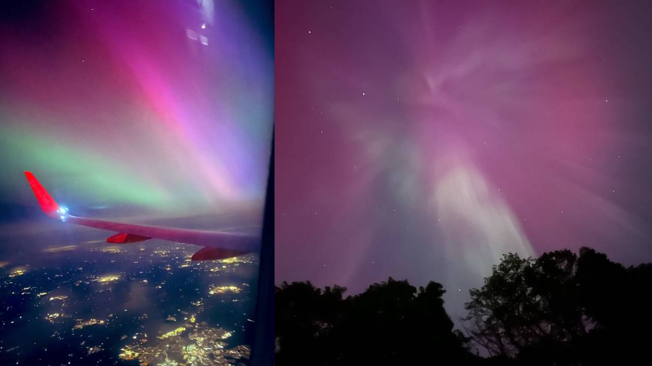 Auroras boreales en todo el mundo: Potente tormenta solar golpea a la Tierra