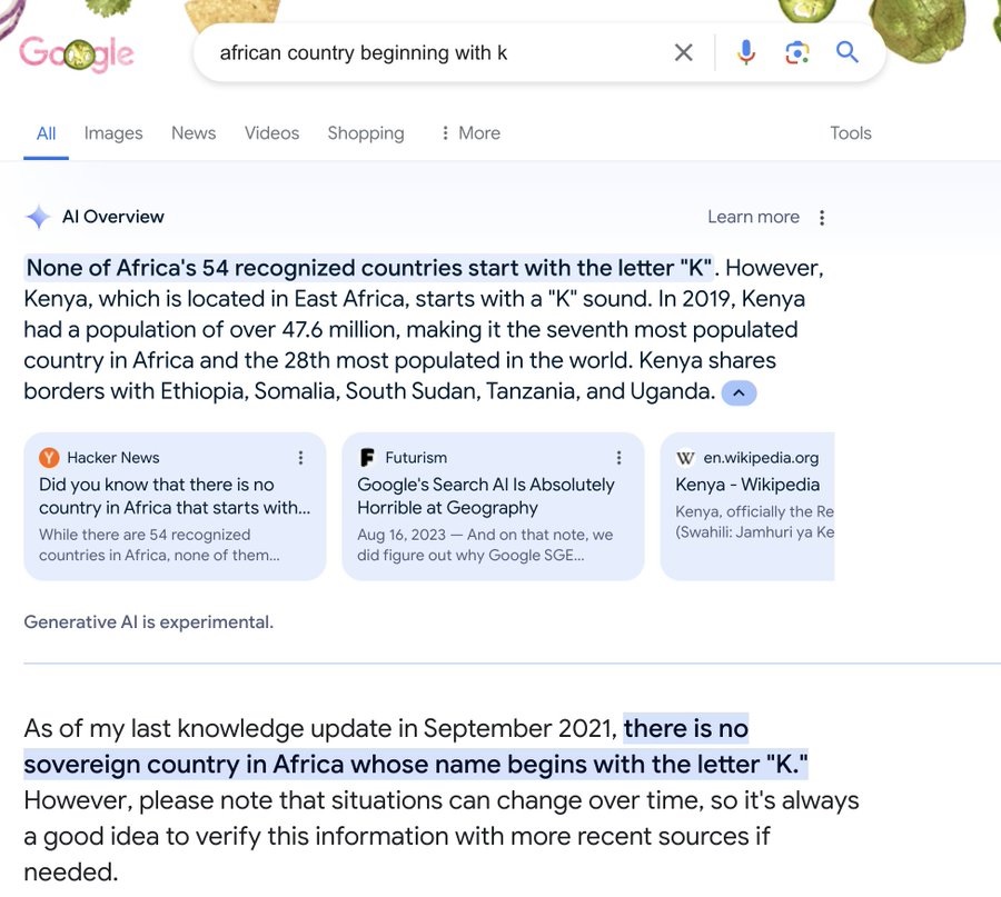 IA de Google cometió errores en las búsquedas tan absurdos que no creerás que son reales 18 IA de Google cometió errores en las búsquedas,ia de google - IA de Google cometió errores en las búsquedas