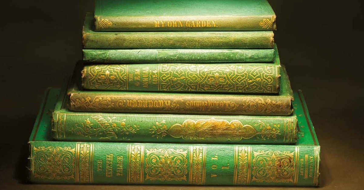 Libros venenosos: Los peligros ocultos en los libros del siglo XIX 2 libros venenosos de portada verde