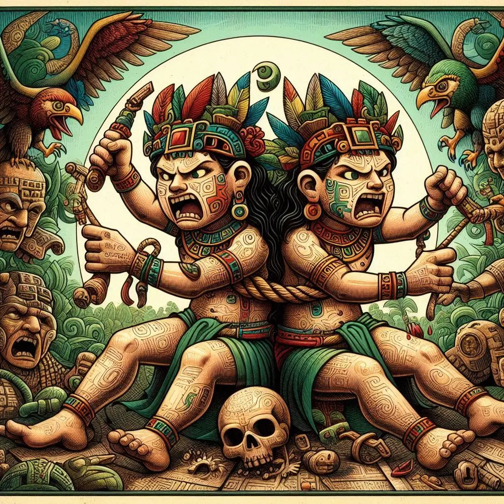 mito Maya de los gemelos y los sacrificios de niños