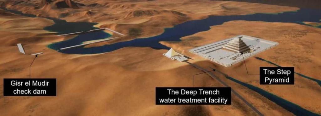 La primera pirámide egipcia se construyó con una una sofisticada tecnología hidráulica