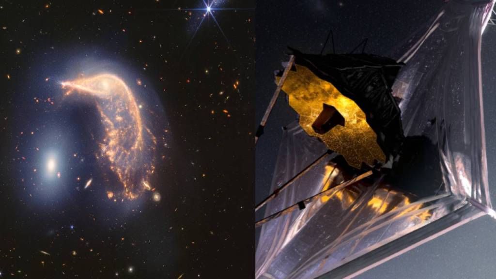 James Webb está de aniversario y la NASA publicó para celebrarlo una extraña imagen de un pingüino y un huevo