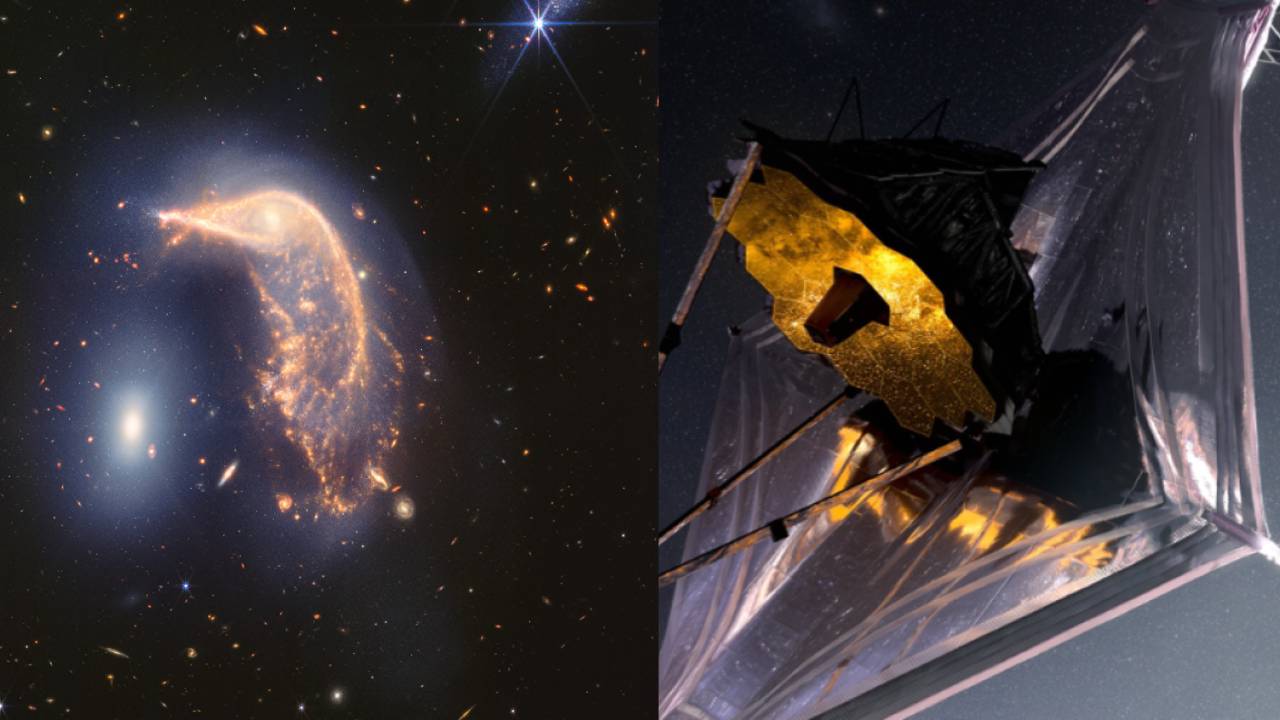 James Webb está de aniversario y la NASA publicó para celebrarlo una extraña imagen de un pingüino y un huevo