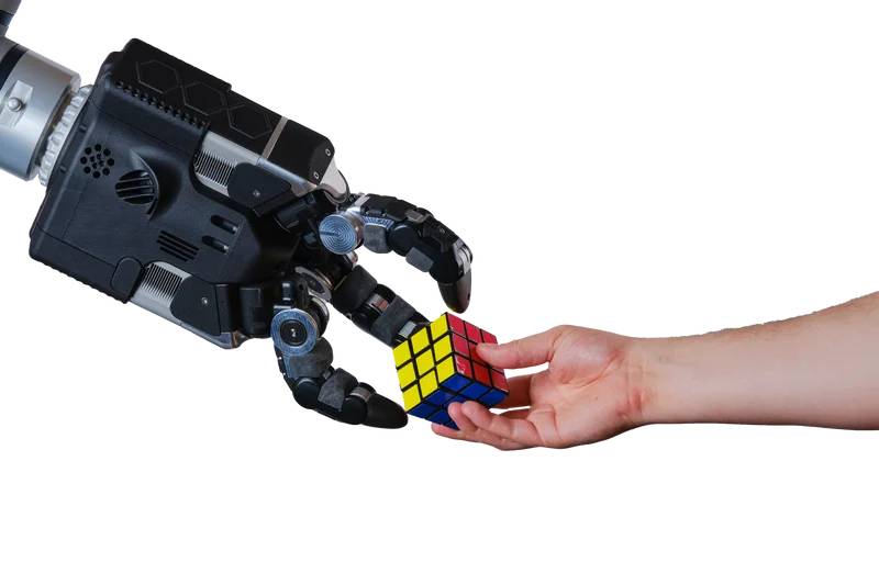 Google DeepMind enseñó a un robot a atarse los zapatos y a reparar a otros robots