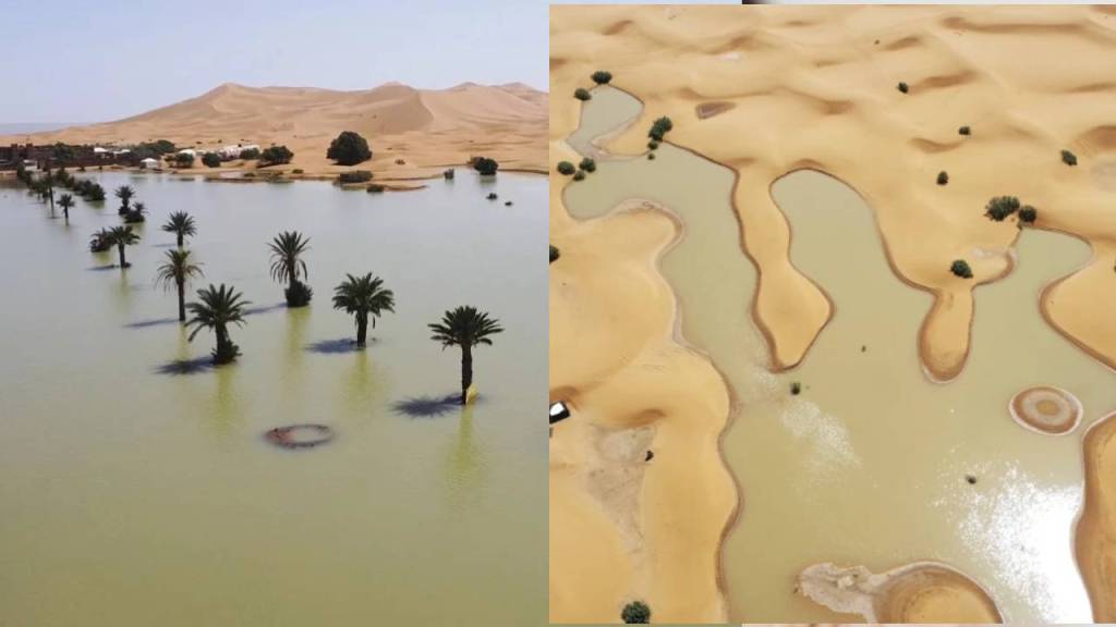 Aparecen lagunas de agua en el desierto del Sahara tras 50 años de sequía