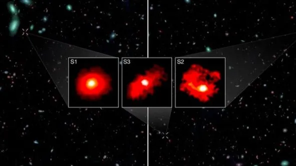 El telescopio James Webb descubre monstruosas galaxias rojas que desafían las leyes cósmicas 1 El telescopio James Webb descubre monstruosas galaxias rojas que desafían las leyes cósmicas