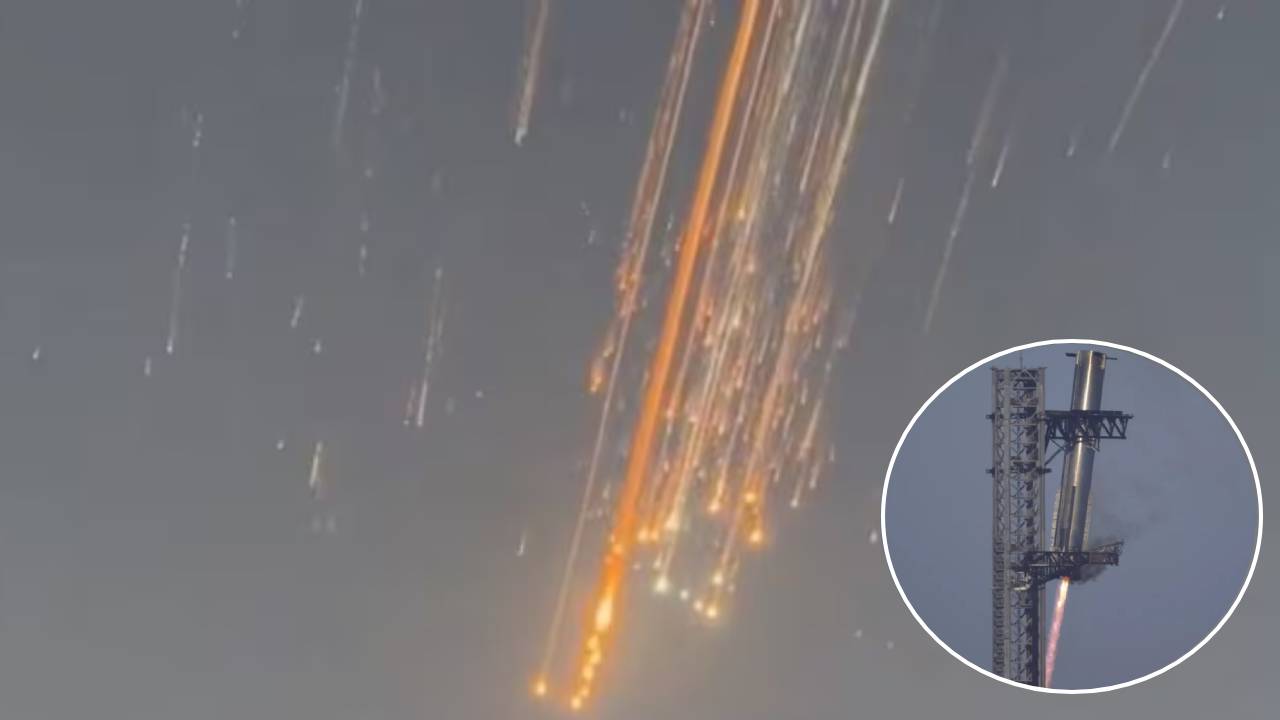 Un incendio destruye la Starship en su séptimo vuelo de prueba y hace un espectáculo de luces