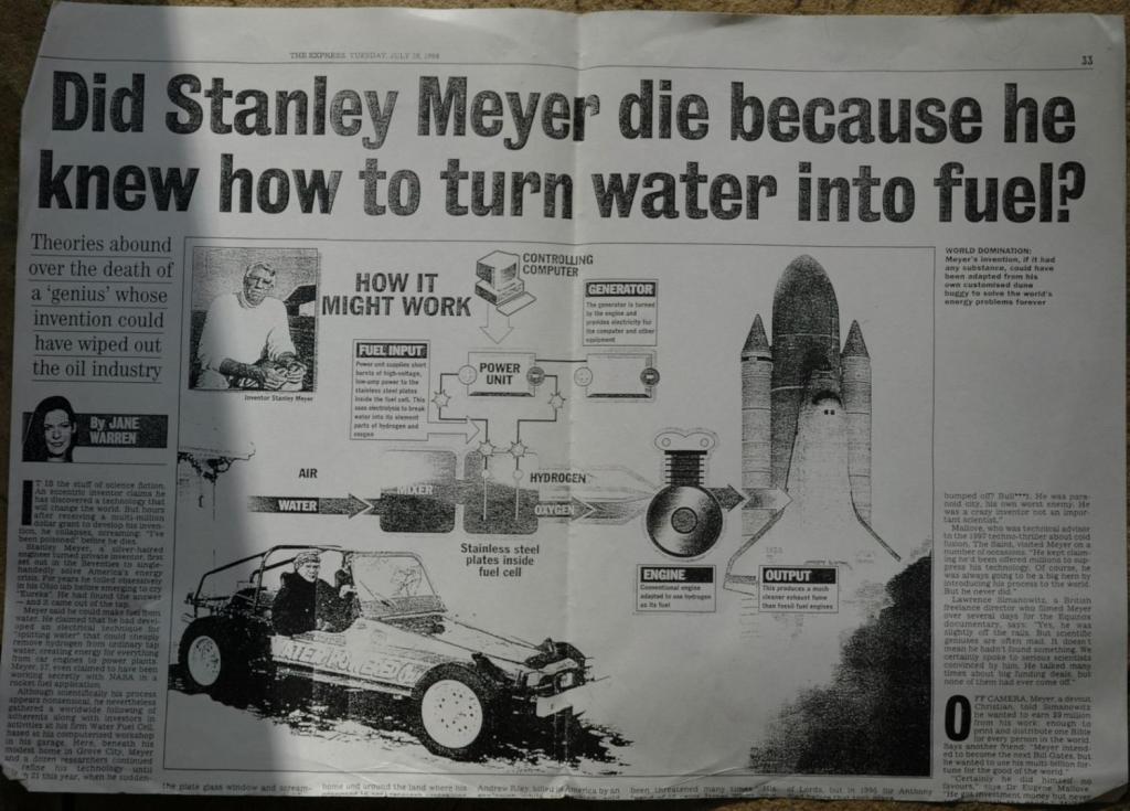 El misterio de Stanley Meyer y su automóvil impulsado por agua